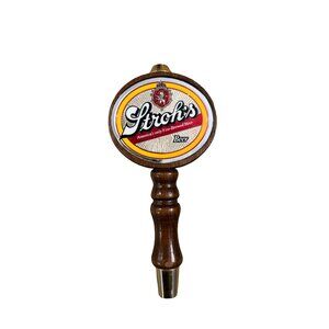 Vintage Stroh's America's Only Fire-Brewed Beer Wooden Tap Collectibles Man Cave